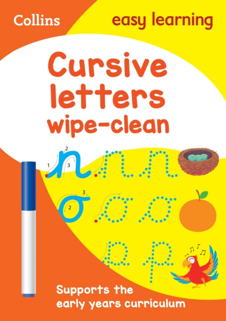 Cursive Letters Age 3-5 Wipe Clean Activity Book : Ideal for Home Learning-9780008335830