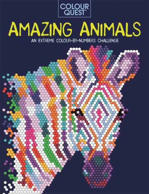 Colour Questr: Amazing Animals : An Extreme Colour by Numbers Challenge-9781789292855