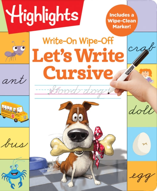 Write-On Wipe-Off: Let's Write Cursive-9781644721834