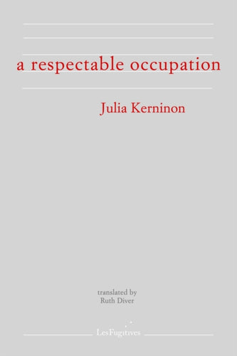 A Respectable Occupation-9781999331818